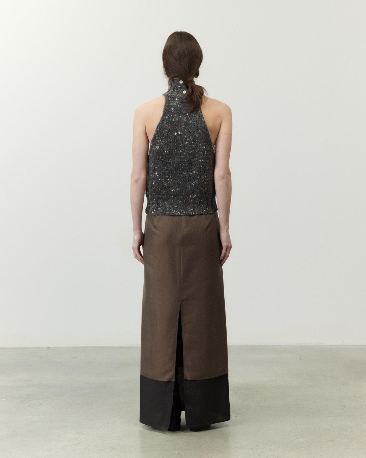 TOP IN MAGLIA MÉLANGE