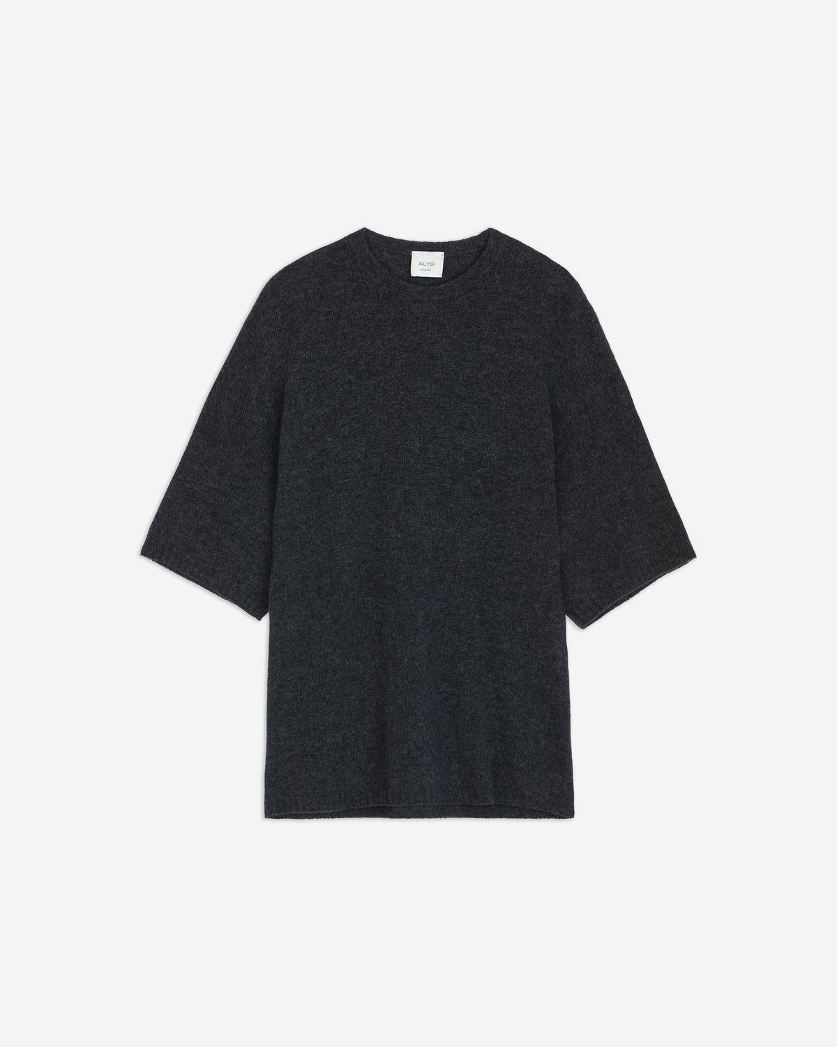 CASHMERE BLEND KNIT T-SHIRT