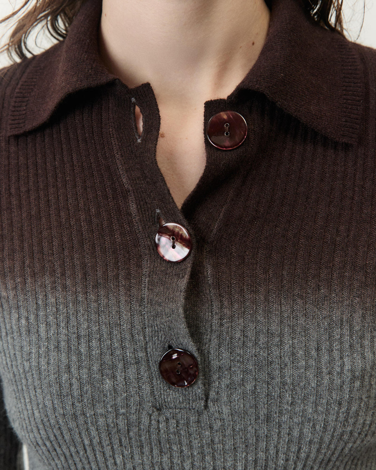 POLO IN MAGLIA DÉGRADÉ