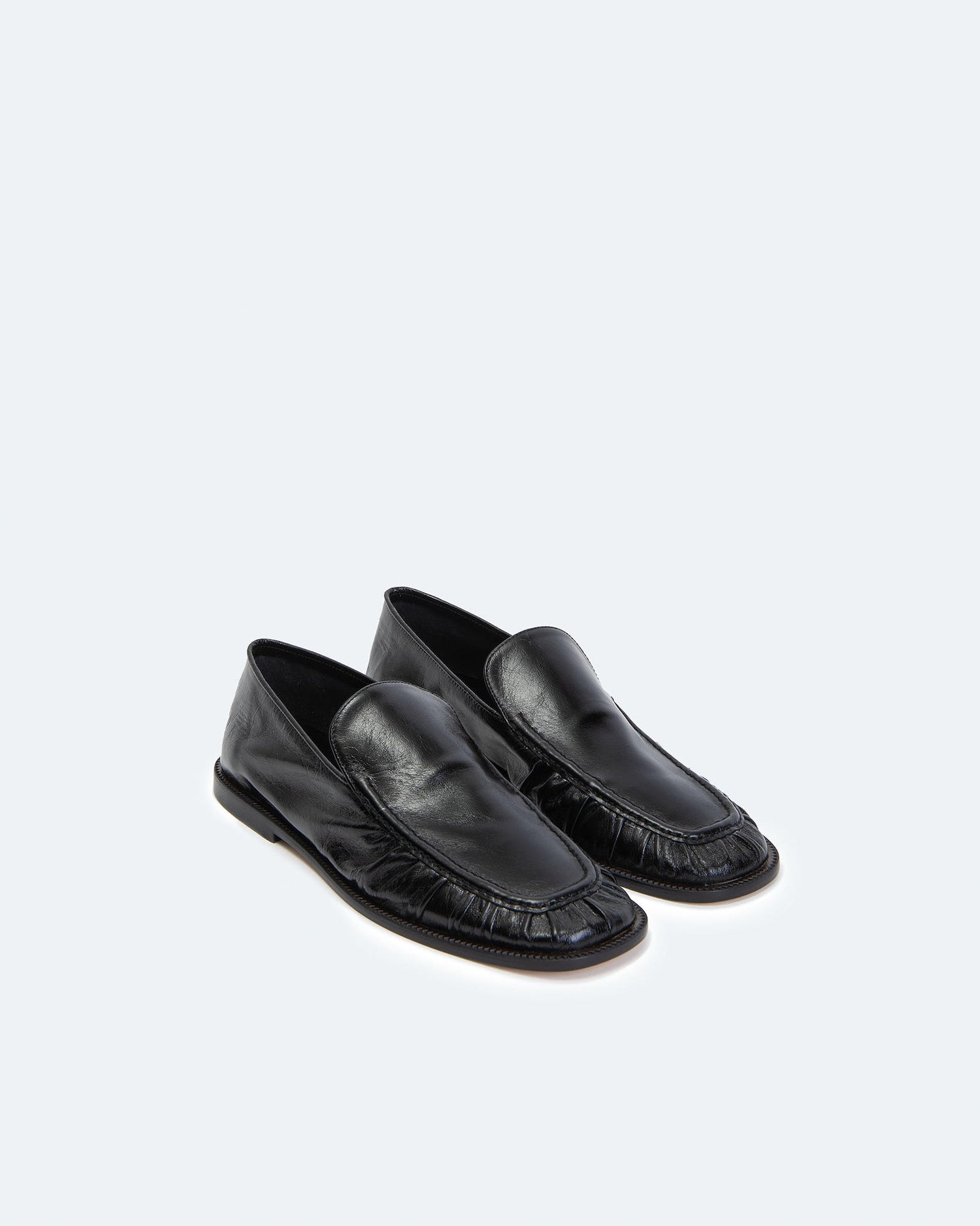 MOCASSINI ARRICCIATI IN PELLE
