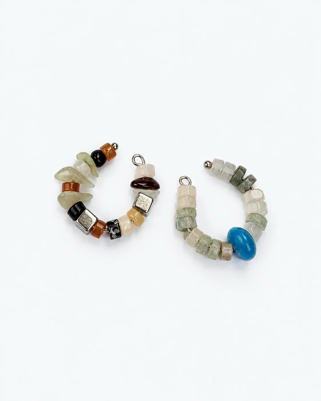 earcuff con pietre naturali