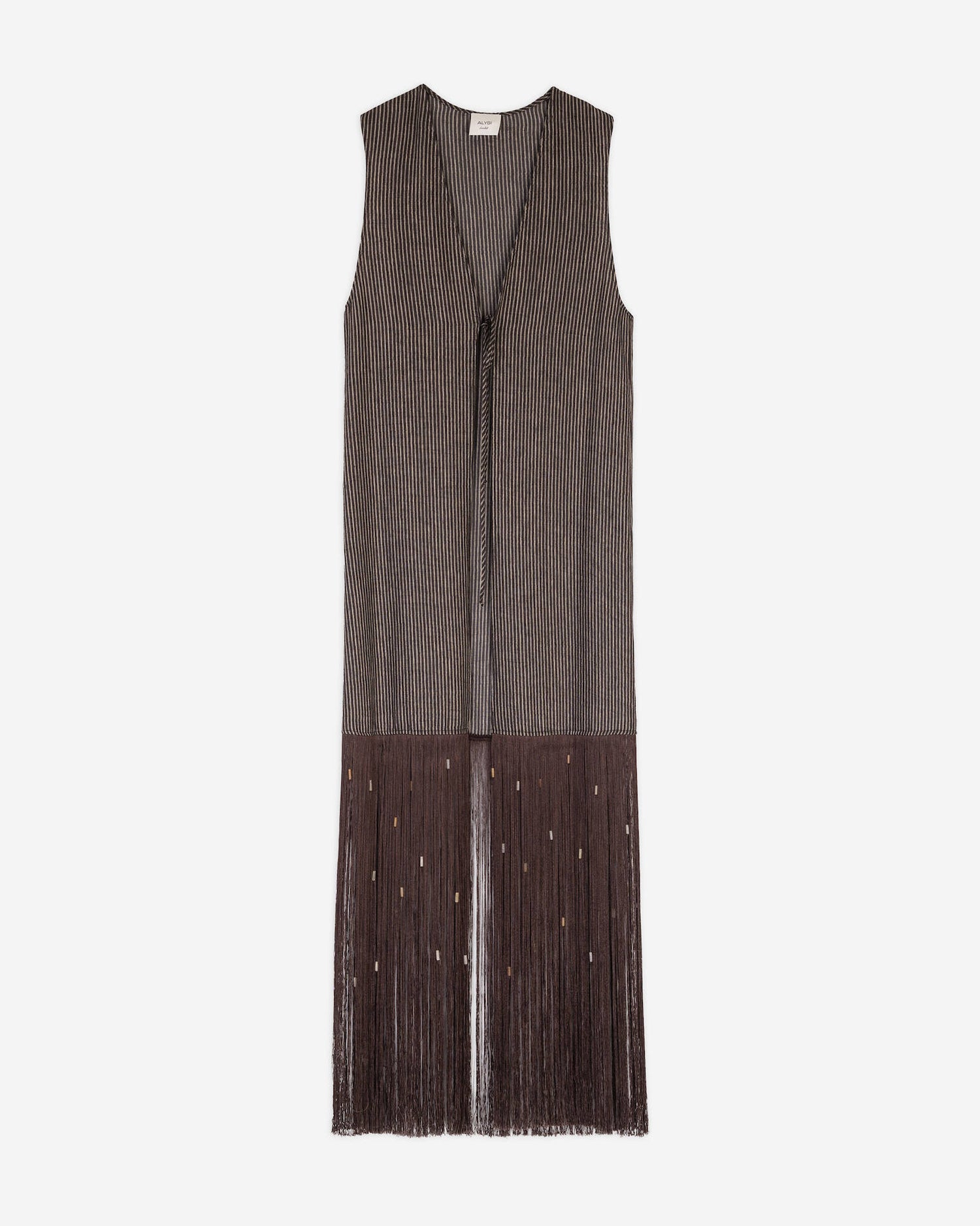 LONG VEST WITH FRINGES