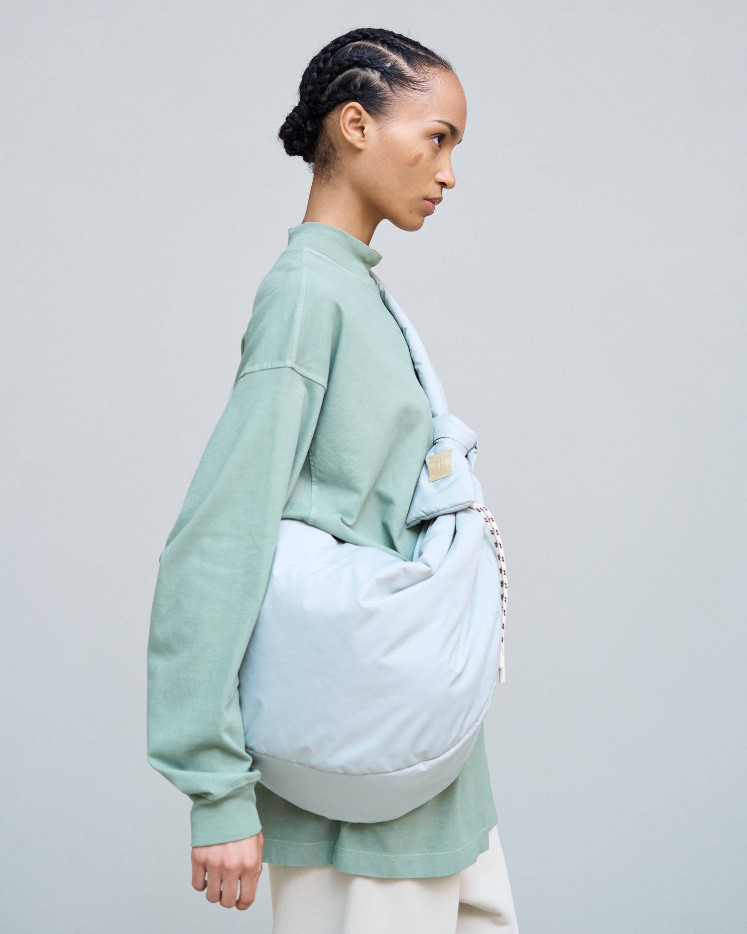 MAXI NYLON BAG Sage