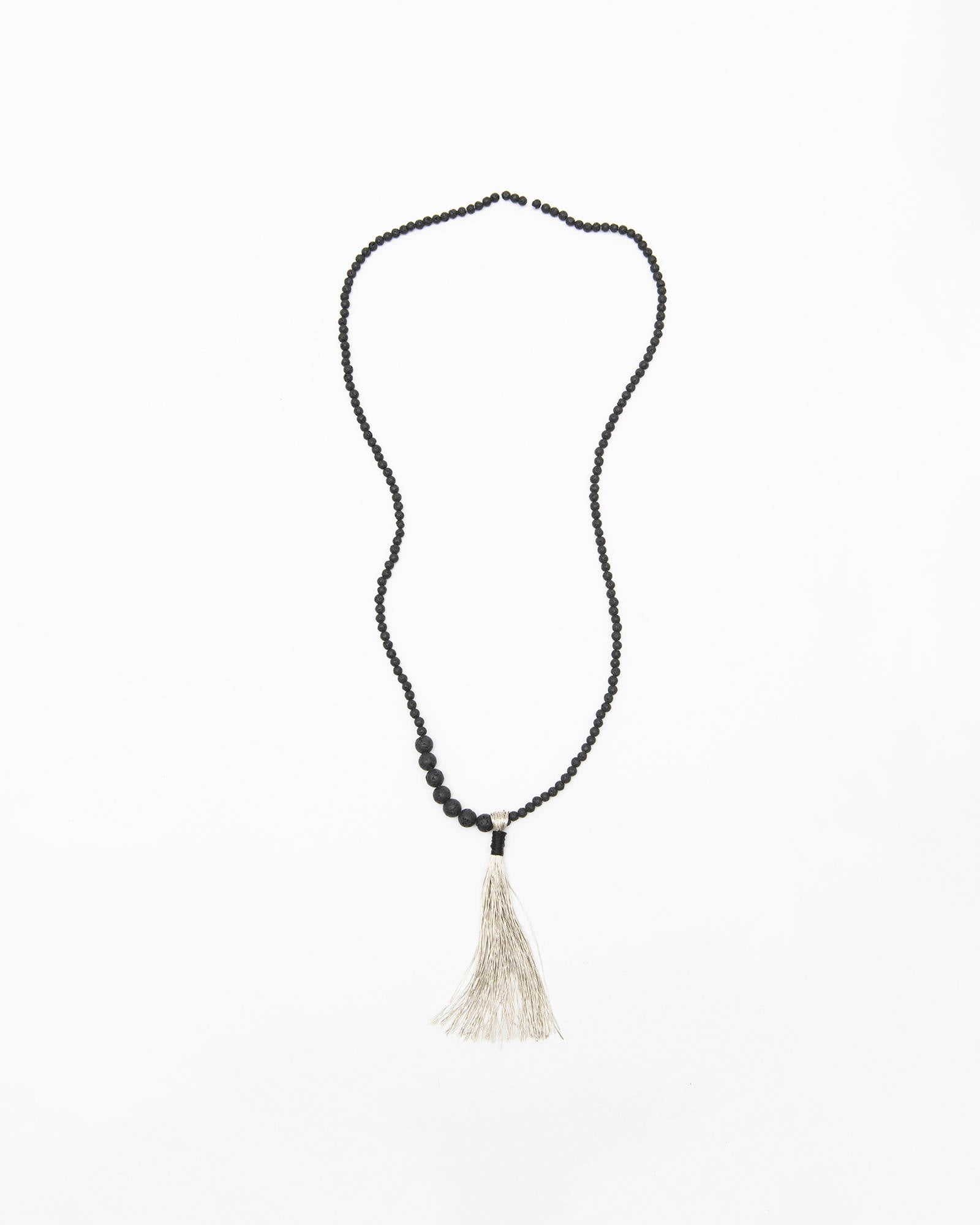 JEWELRY NECKLACE WITH TASSEL Black