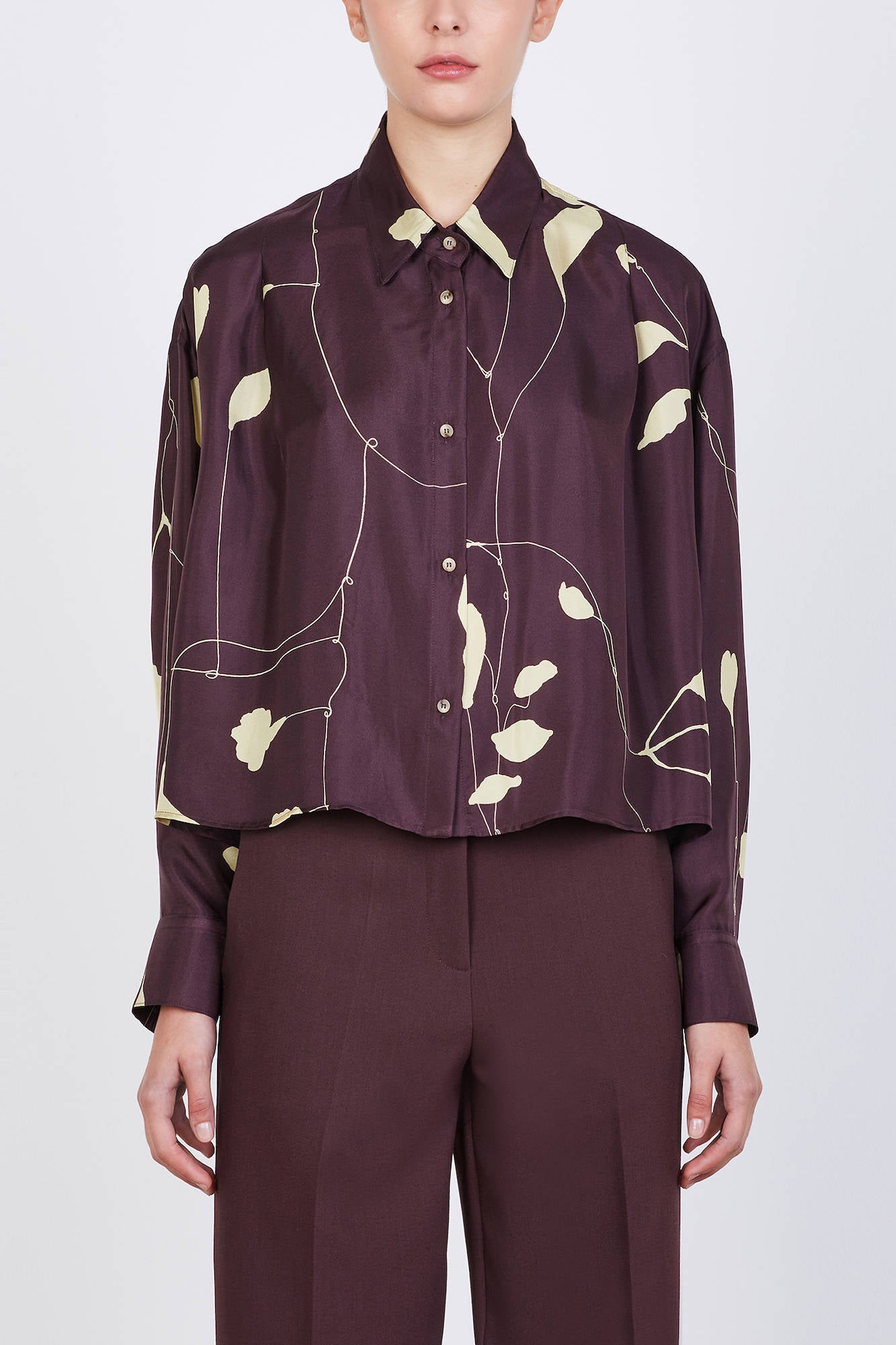 PRINTED SILK SHIRT