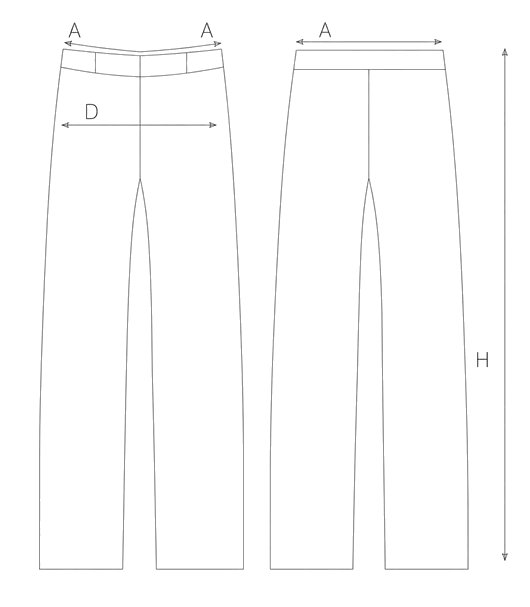 Guida misure LINEN BERMUDA SHORTS