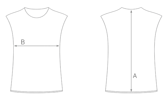 Guida misure SHIRT WITH FRINGES