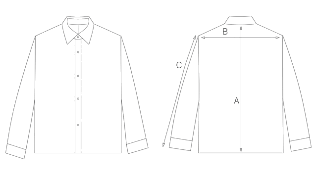 Guida misure FRECKLED PRINT SHIRT