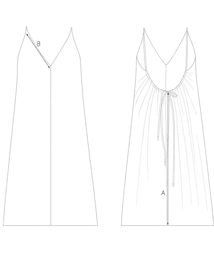 Guida misure LONG DRESS WITH FRINGES
