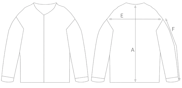 Guida misure OVERSIZED LINEN BOMBER JACKET
