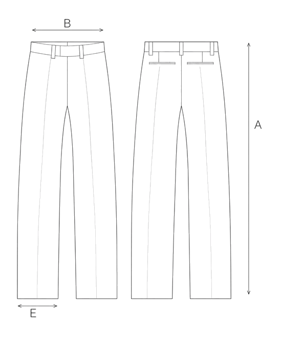 Guida misure SUEDE EFFECT TROUSERS