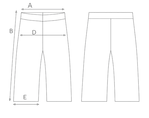 Guida misure CRINKLE VELVET BERMUDA SHORTS