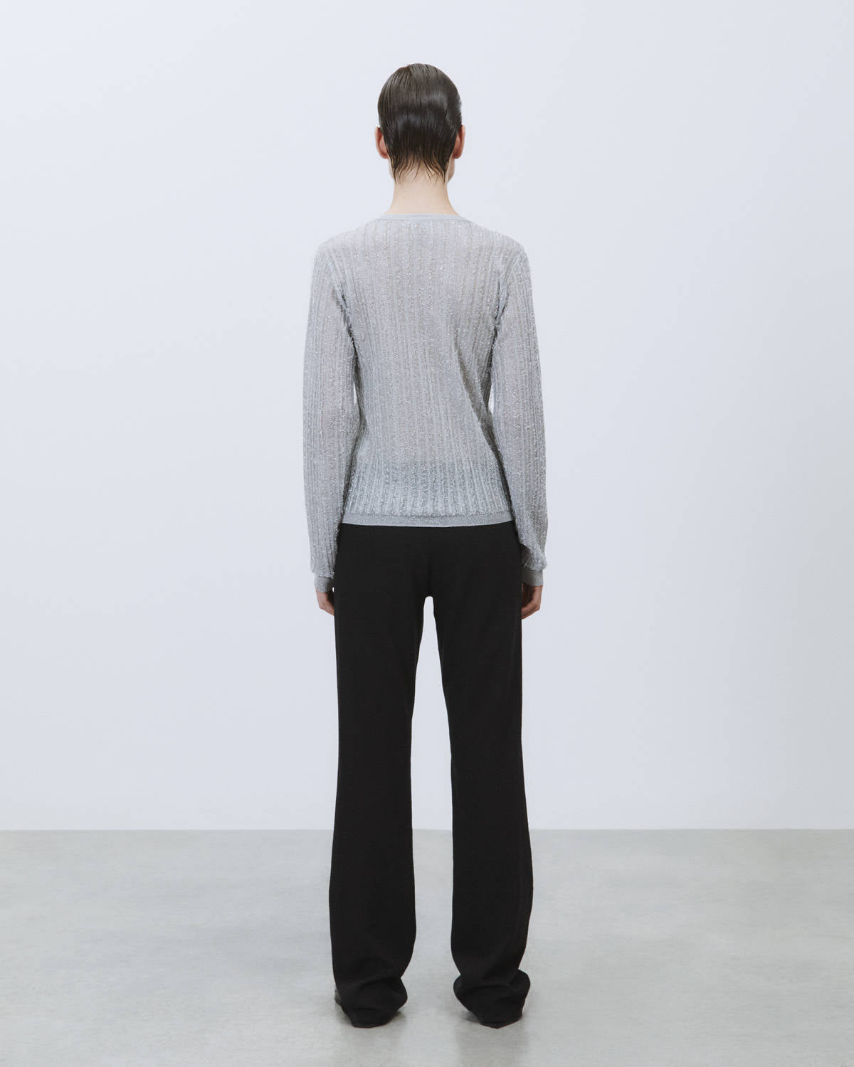 TRANSPARENT LUREX SWEATER