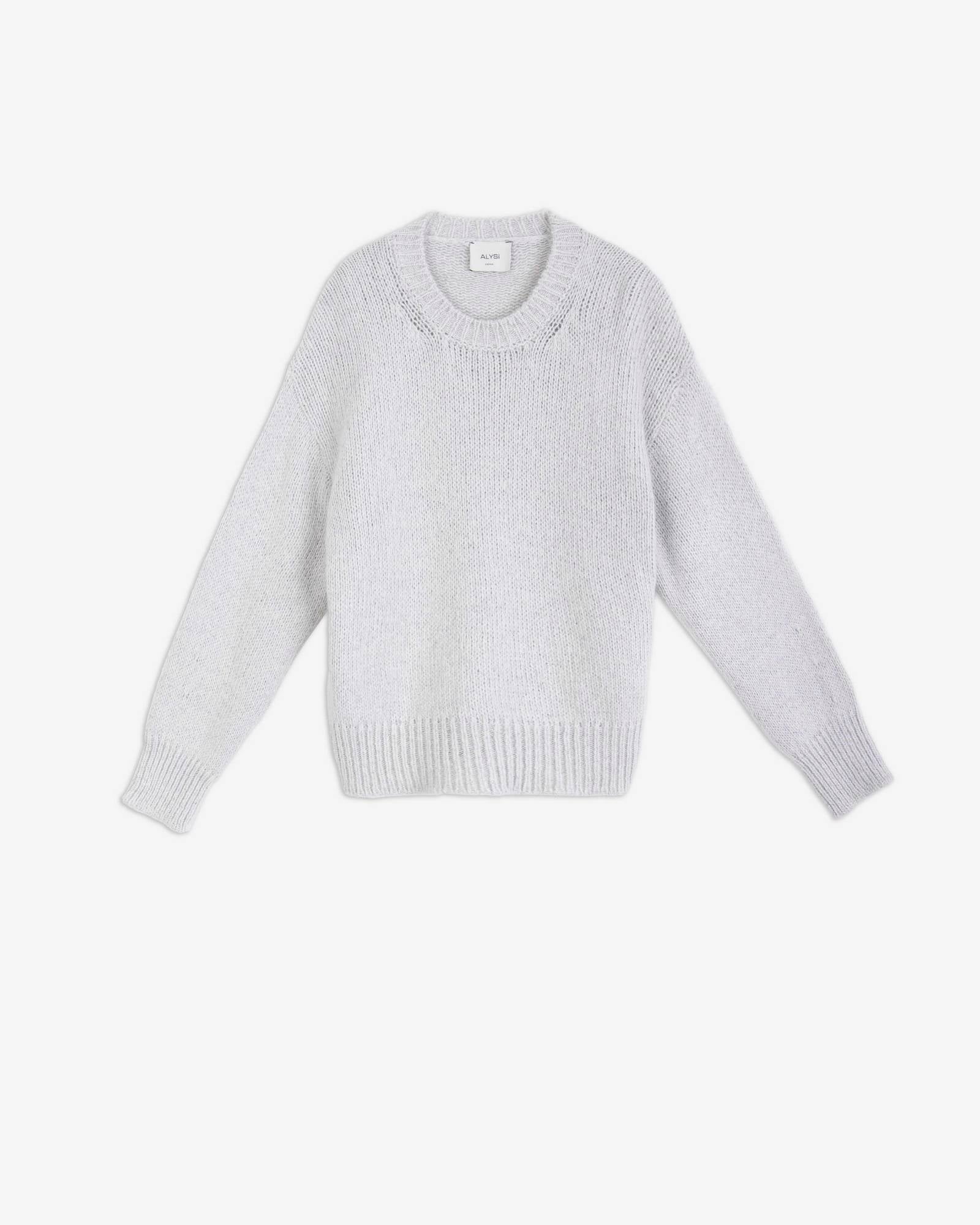 SHINY ALPACA BLEND SWEATER