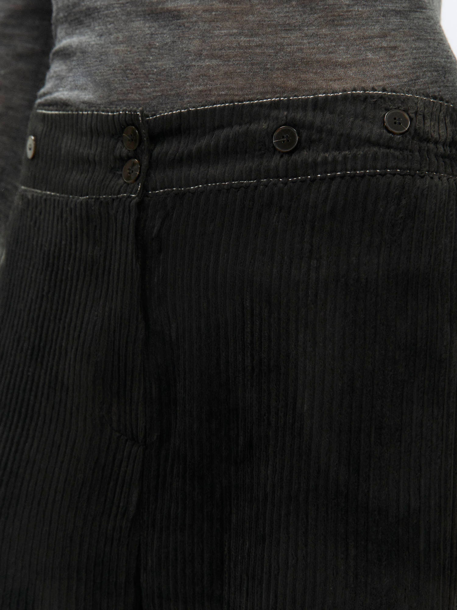VELVET RIB PANTS
