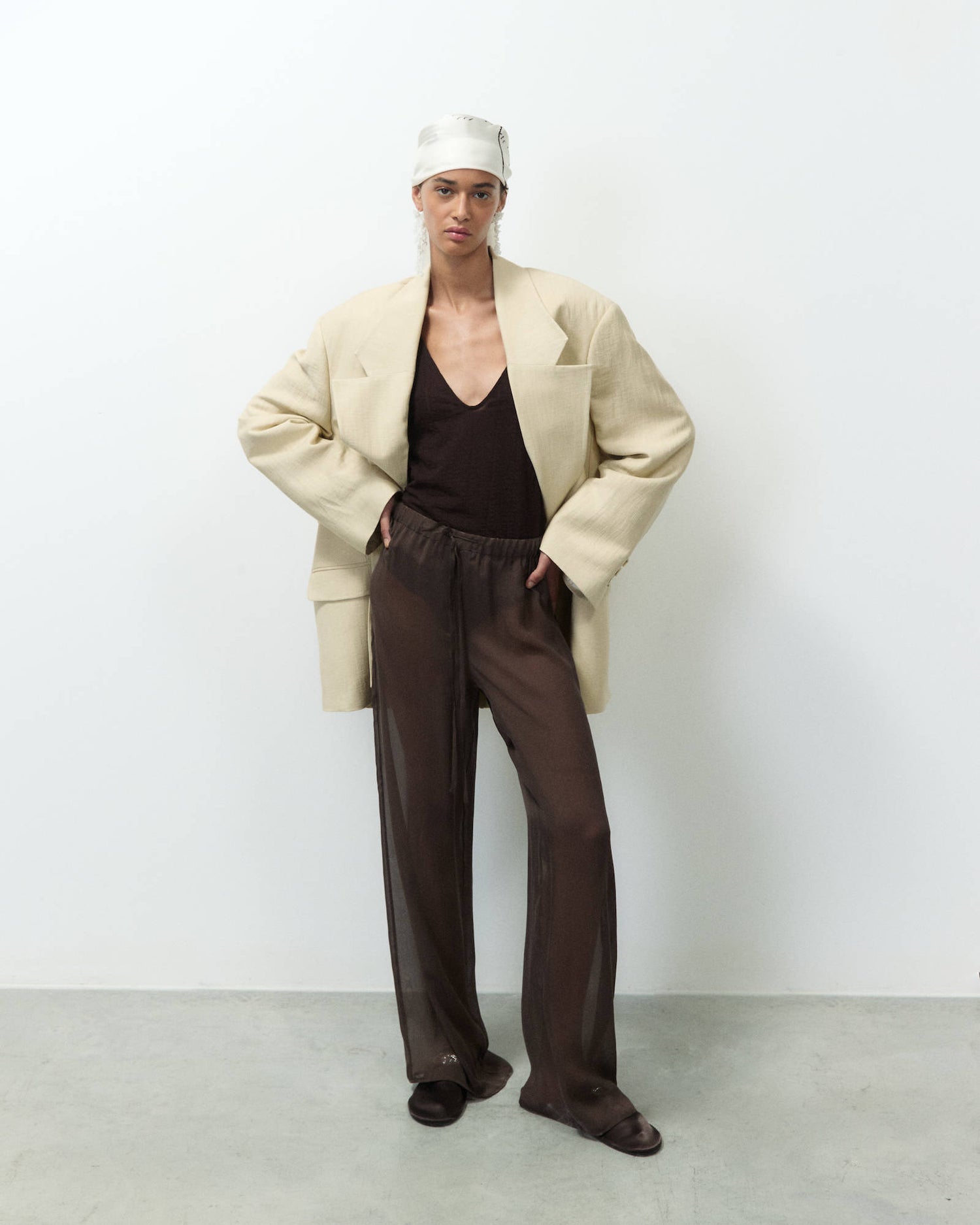 OVERSIZED LINEN BLAZER