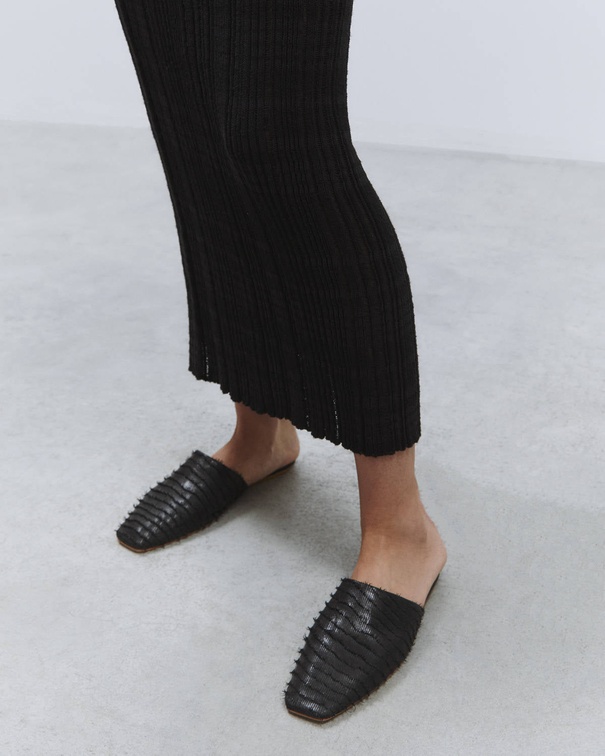 ECO TRICOT LOUNGETTE SKIRT Black