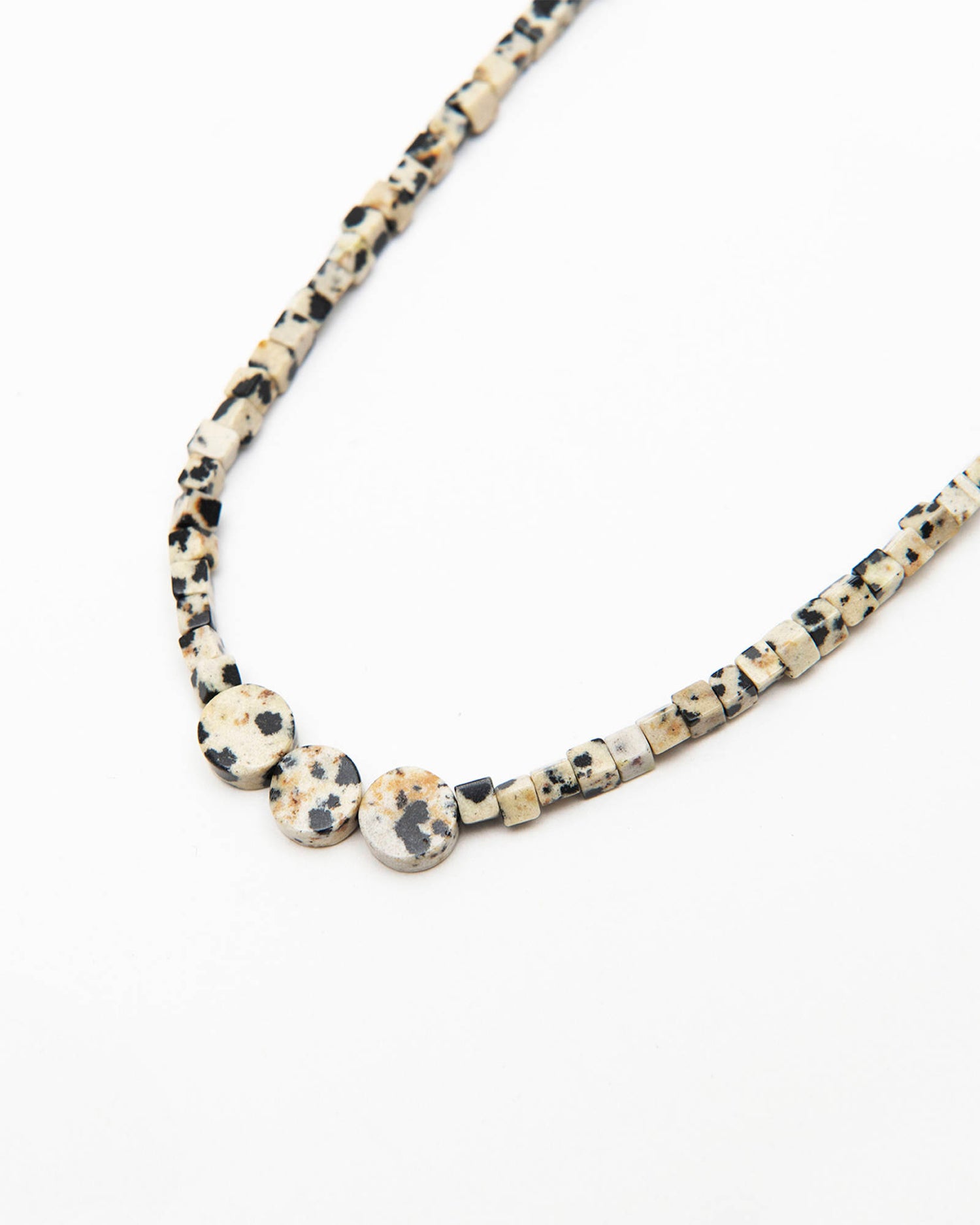 DALMATIAN NATURAL STONES NECKLACE