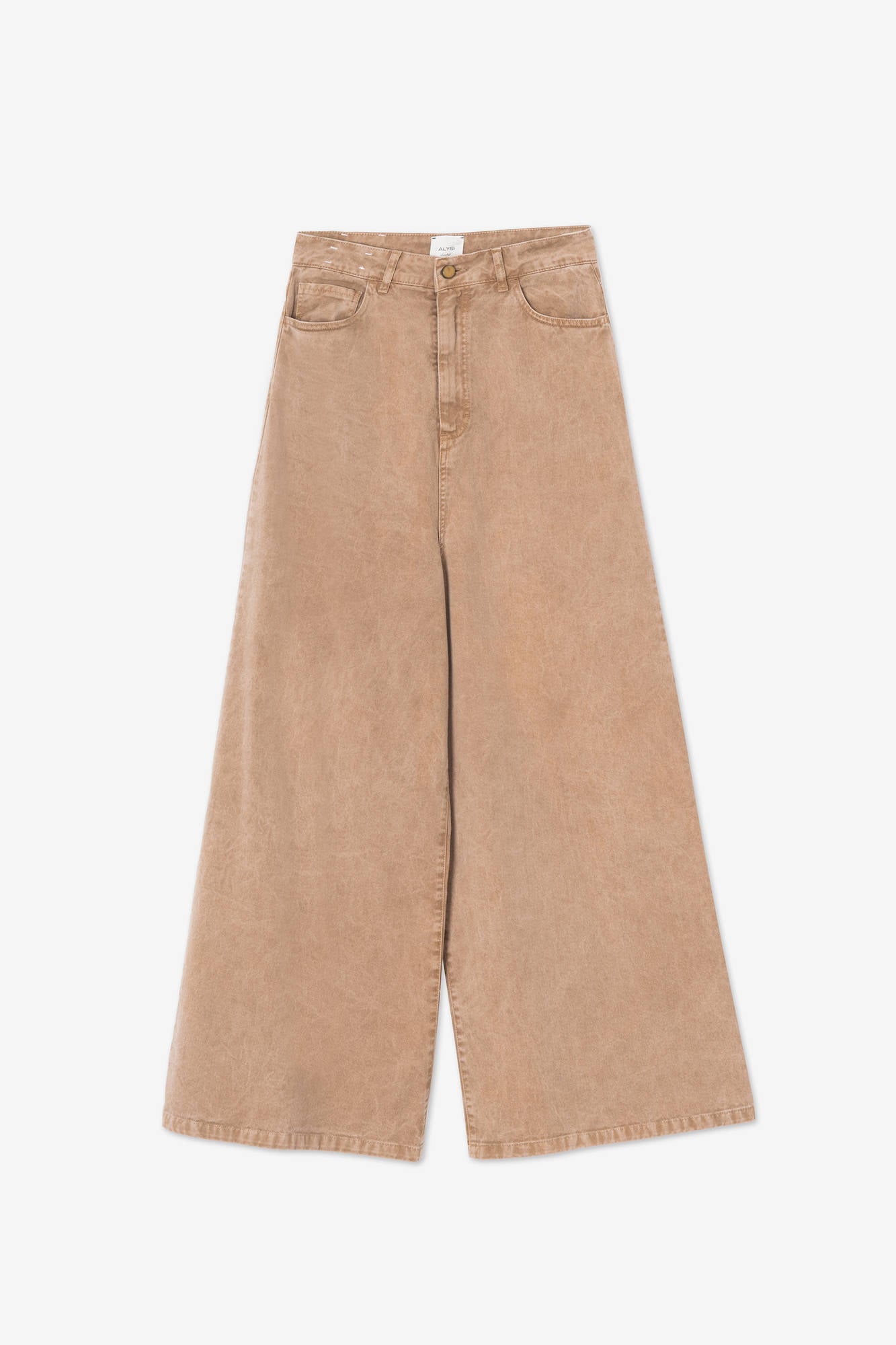 FIVE POCKET DRILL WIDE LEG Wheat
