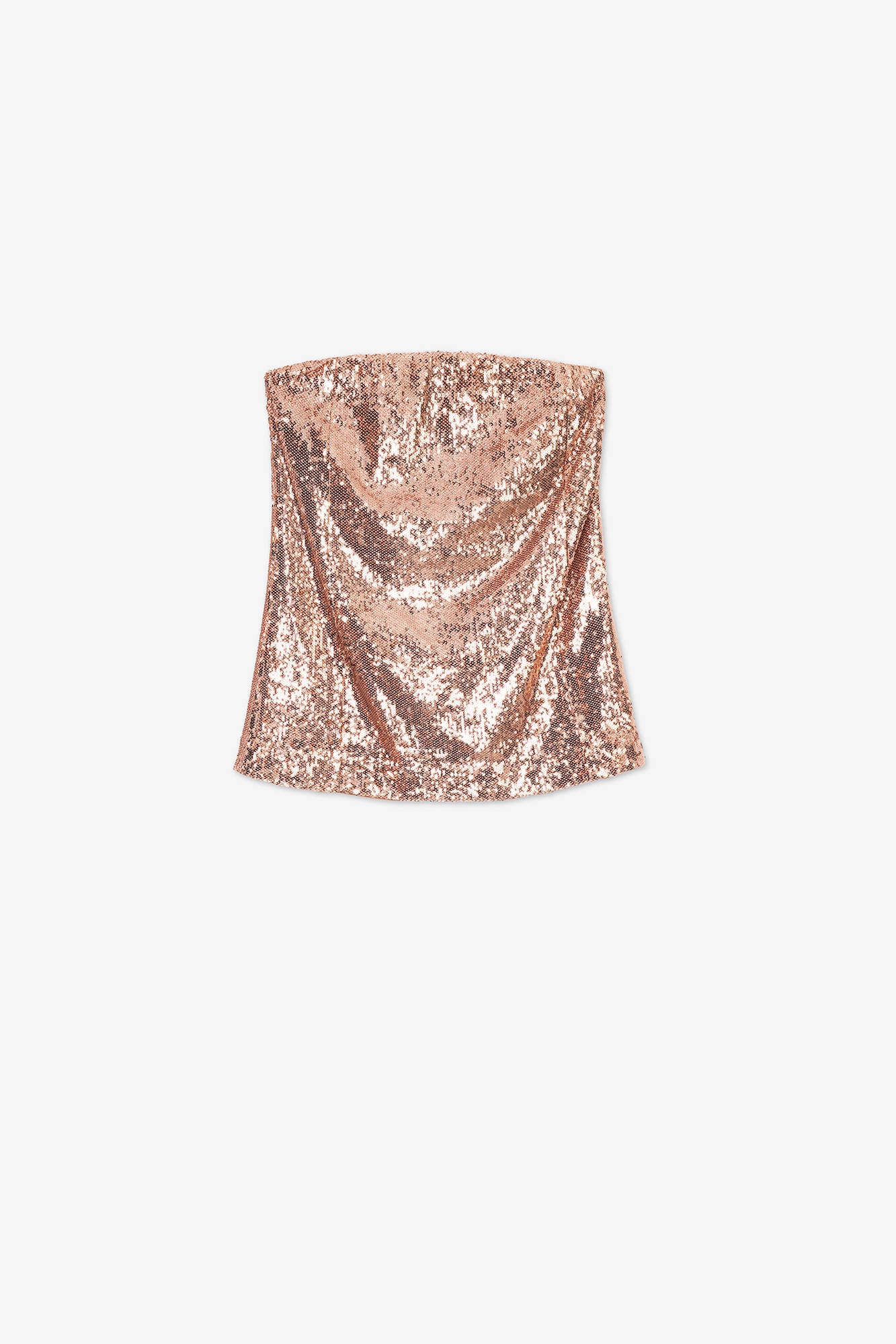 SEQUIN BANDEAU TOP