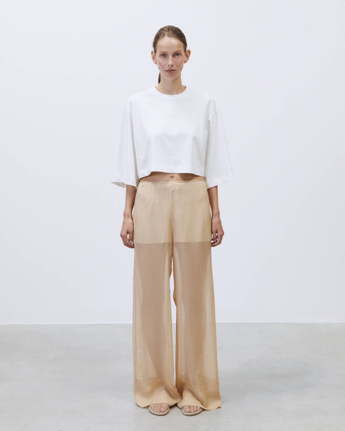 PALAZZO CHIFFON PANTS Petal