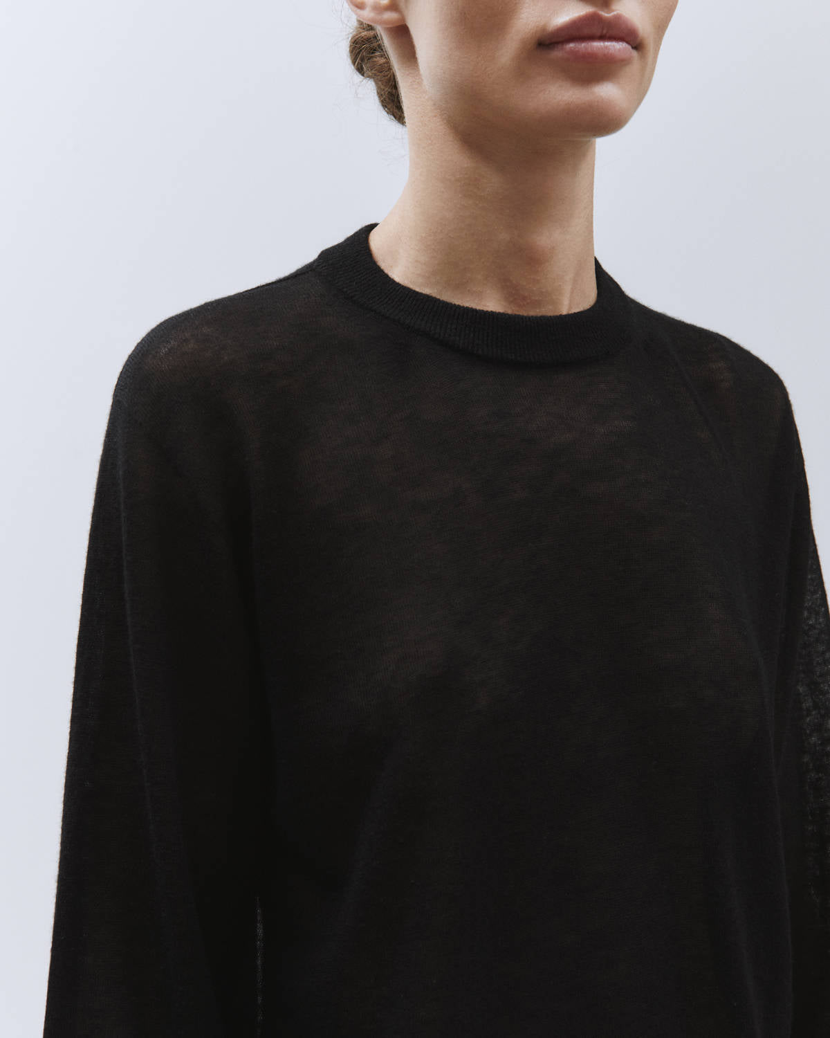 CREW NECK SWEATER REGULAR Black