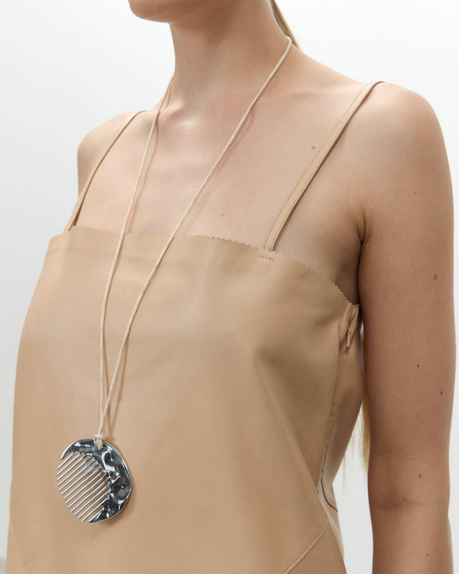 SOFT LEATHER MINI DRESS