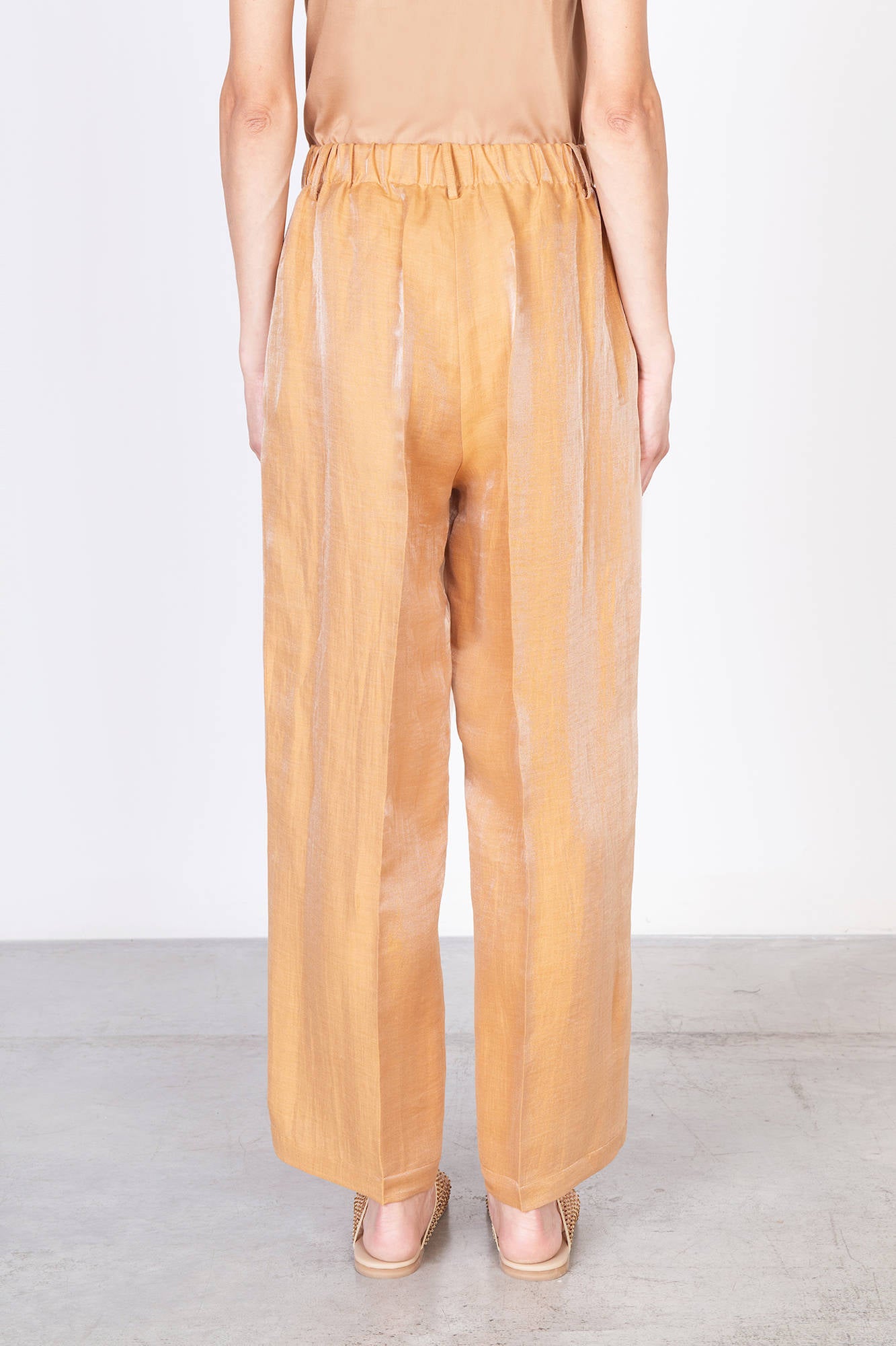 PANTALONE LINO CRISTALLO DRITT