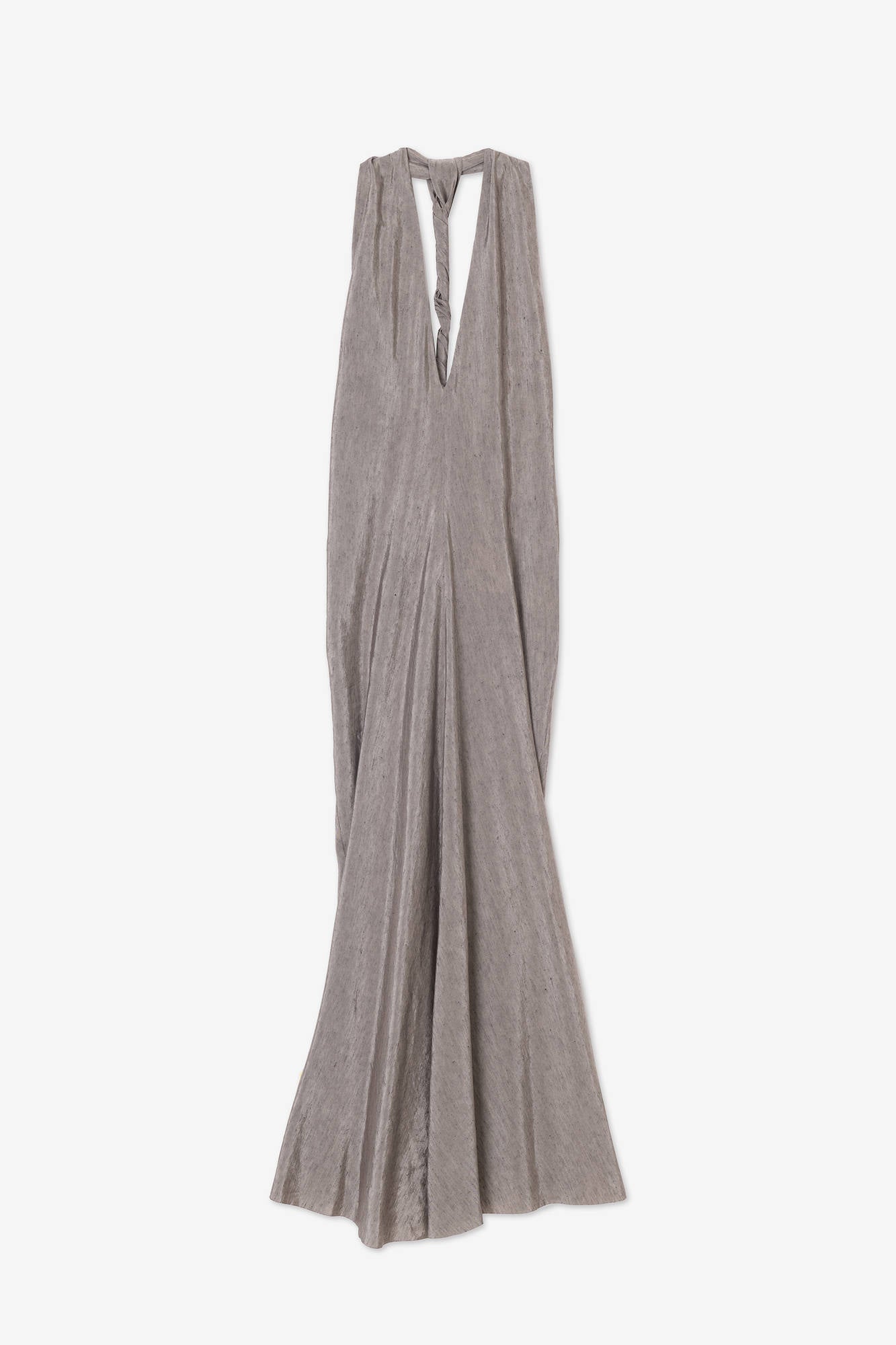 LINEN DRESS WITH BRAID DETAIL Fume'