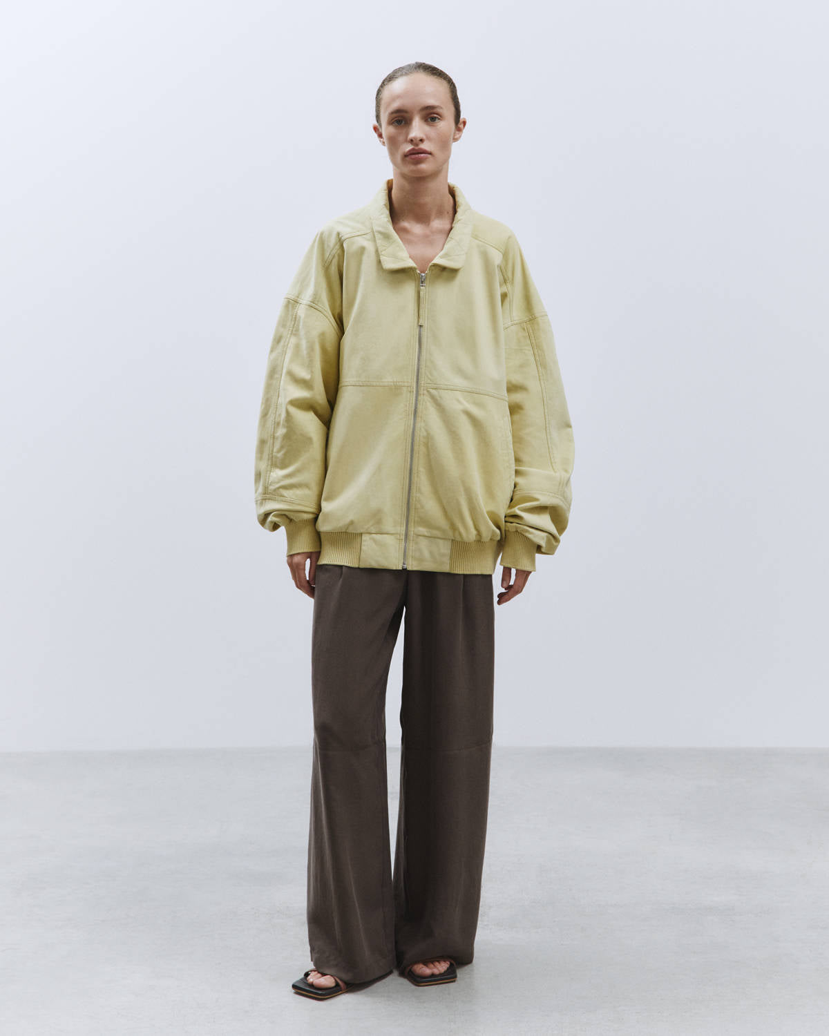 BOMBER SUEDE Cream