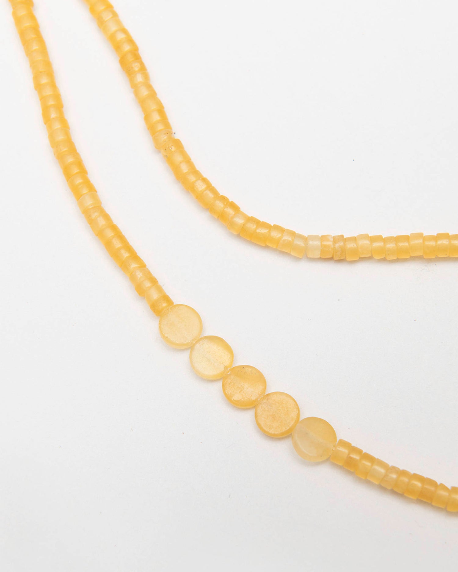 YELLOW AVENTURINE NATURAL STONES NECKLACE