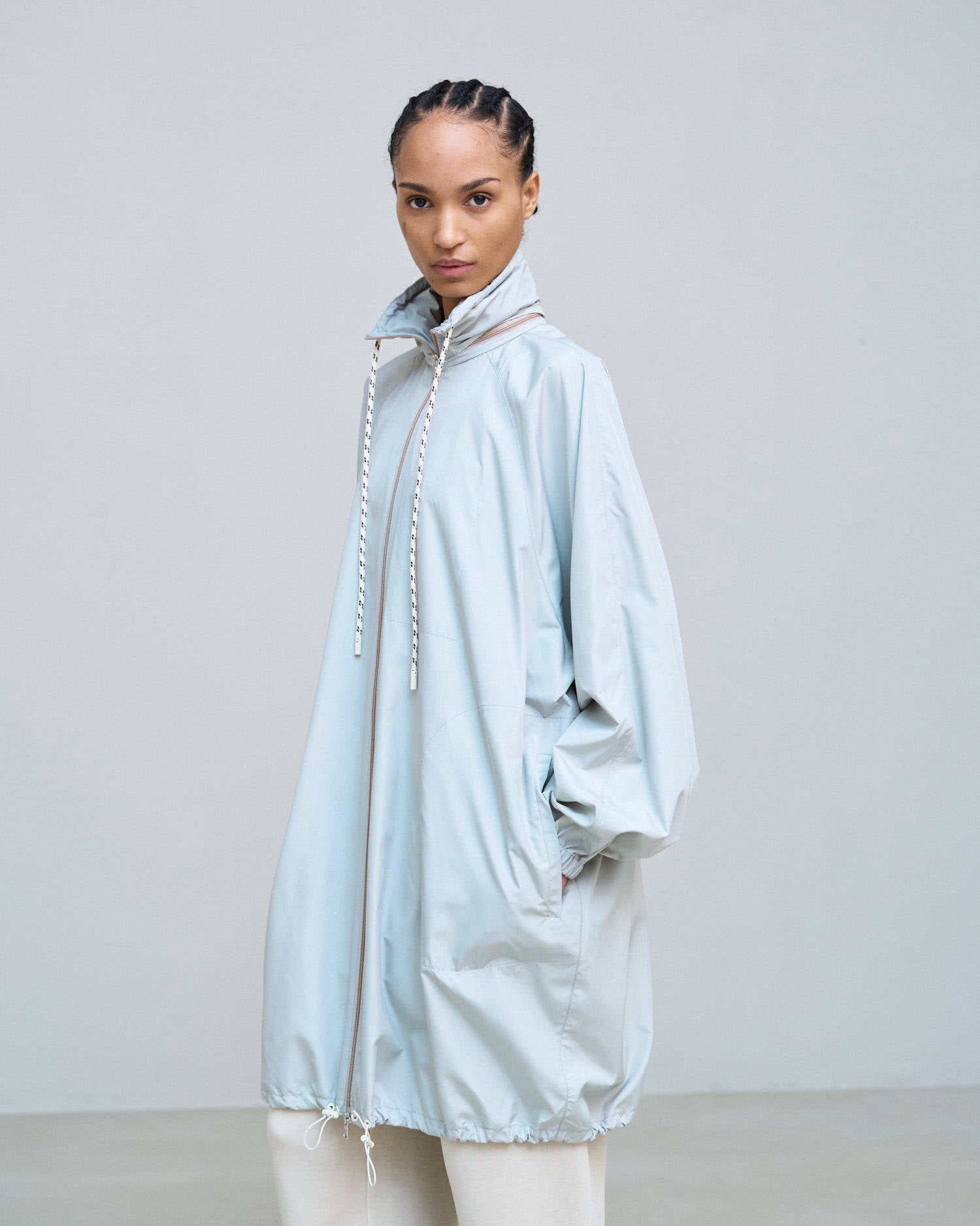 HOODED WIND JACKET Sage
