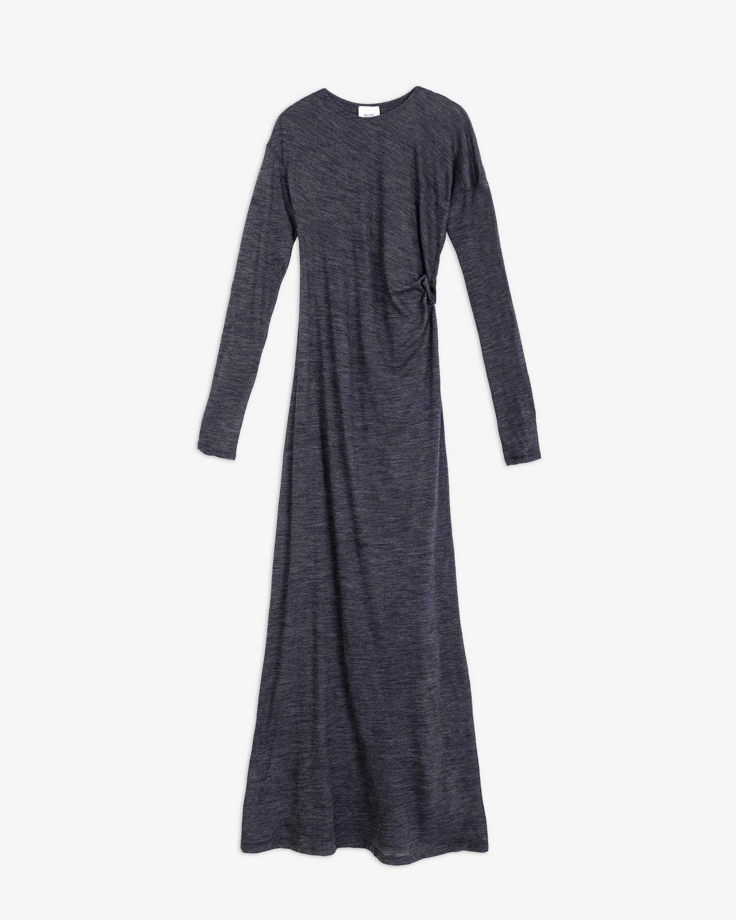 LONG LIGHT WOOL DRESS