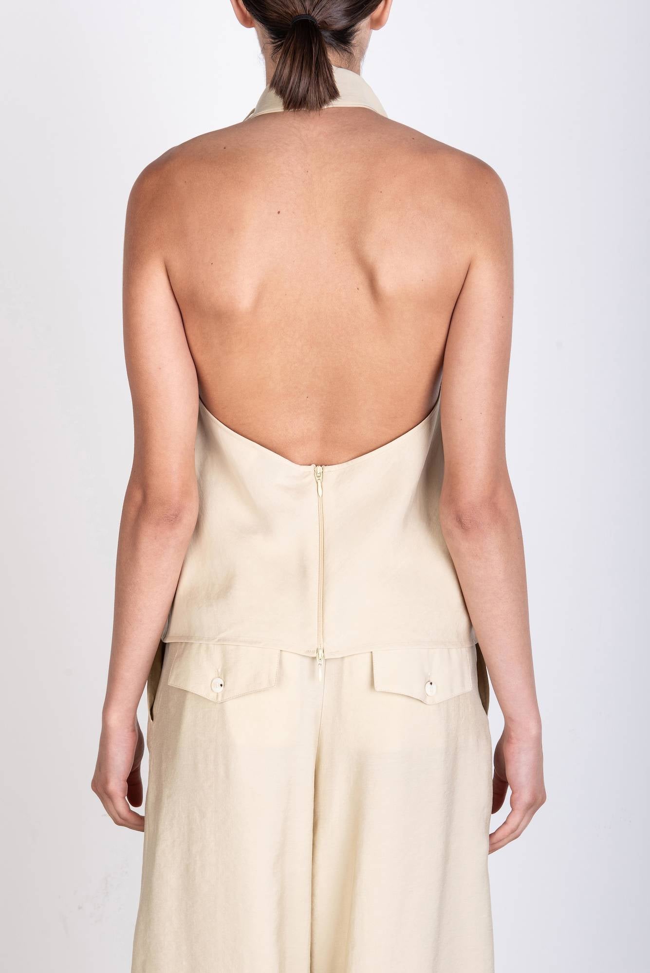 HALTER TOP WITH SASH