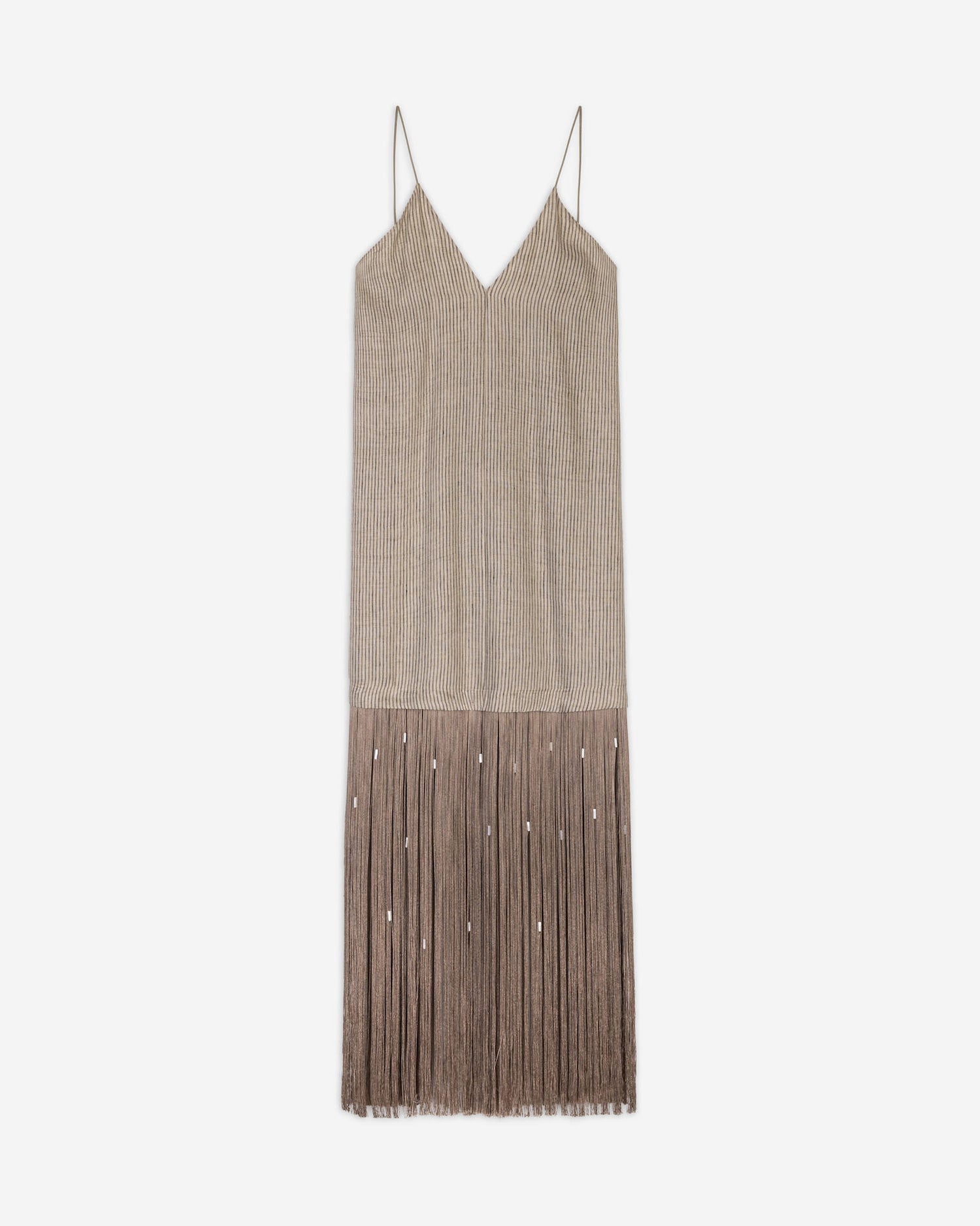 LONG DRESS WITH FRINGES