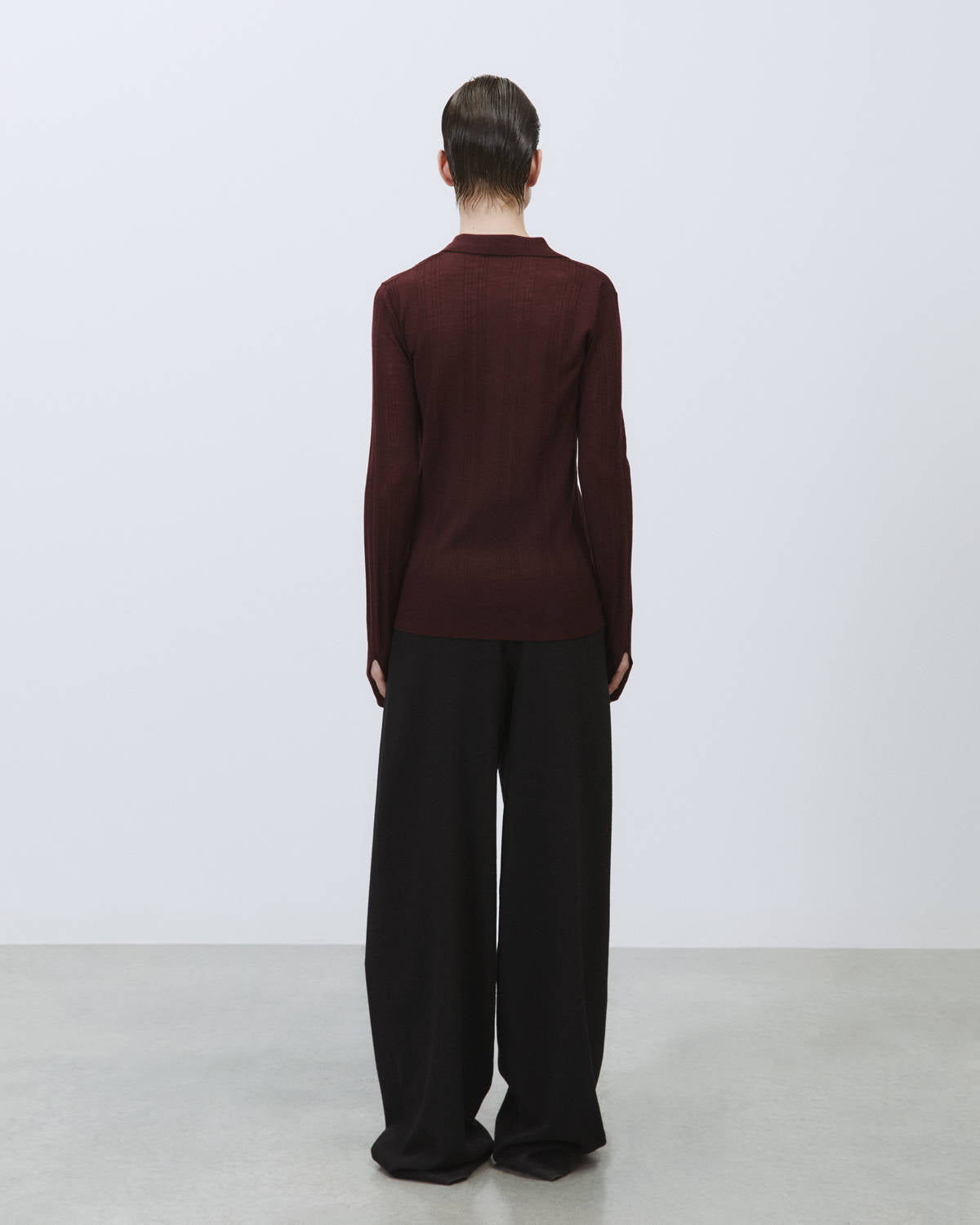 EXTRAFINE WOOL POLO