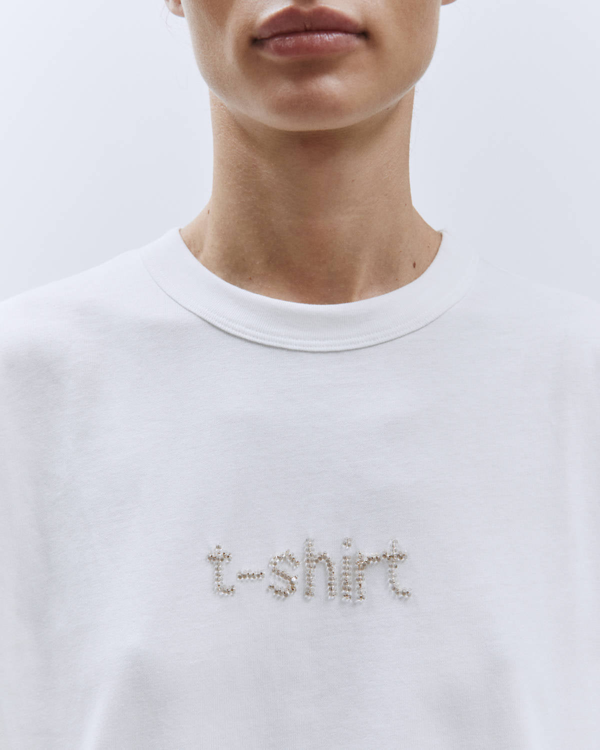 EMBROIDERY T-SHIRT Milk