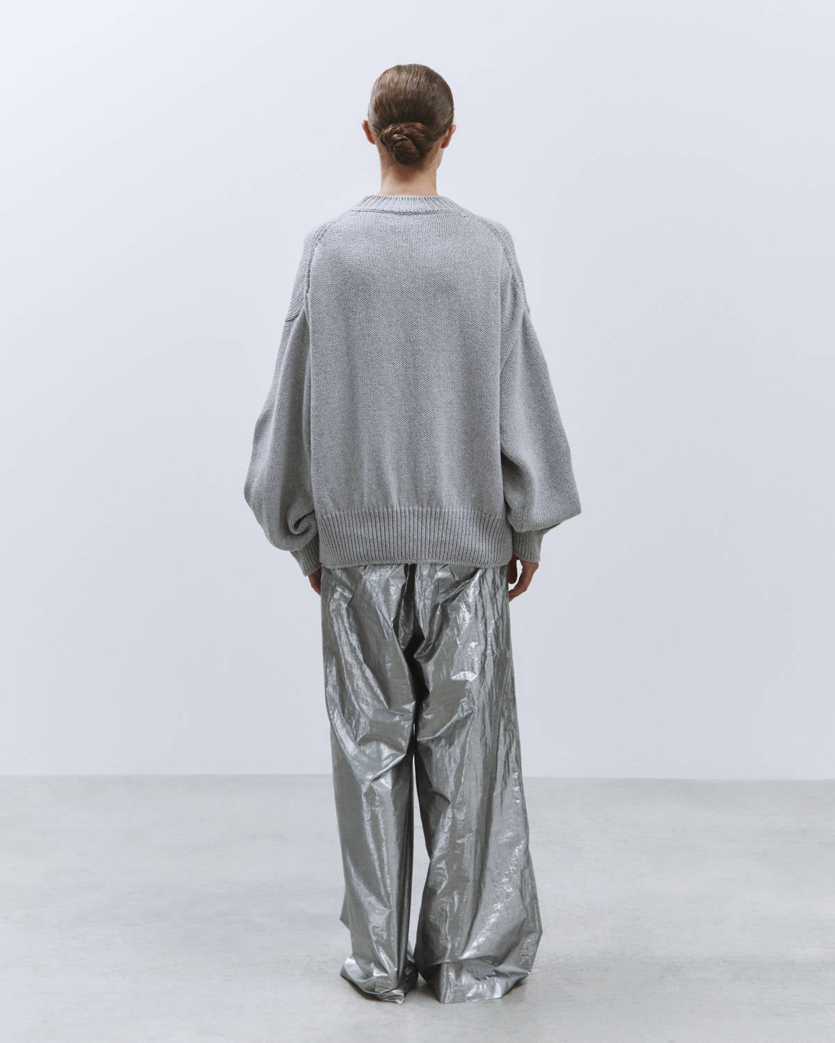 CREW NECK SWEATER Grey