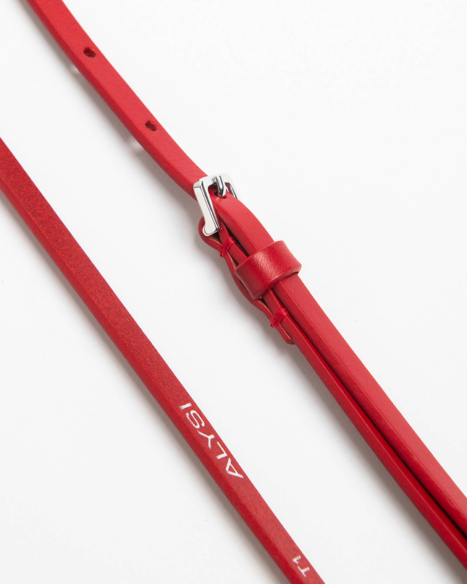 Red LEATHER BELT