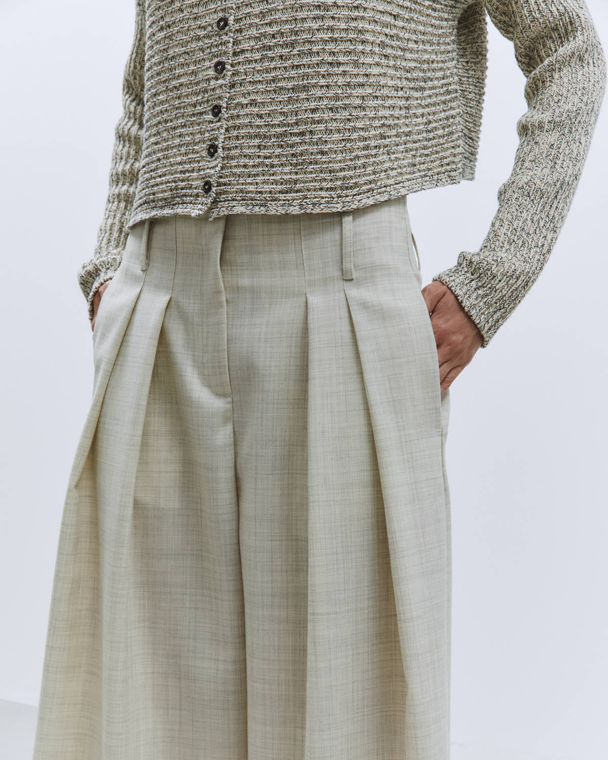 TAILORED TROUSERS VIRGIN WOOL Grey