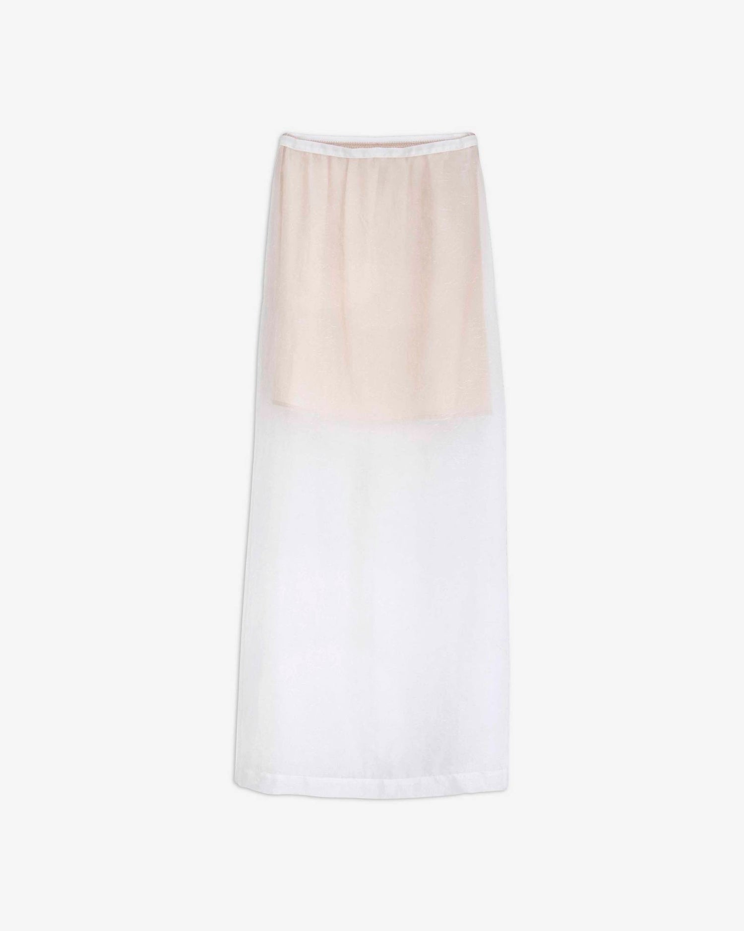 FRINGE-EFFECT ORGANZA SKIRT