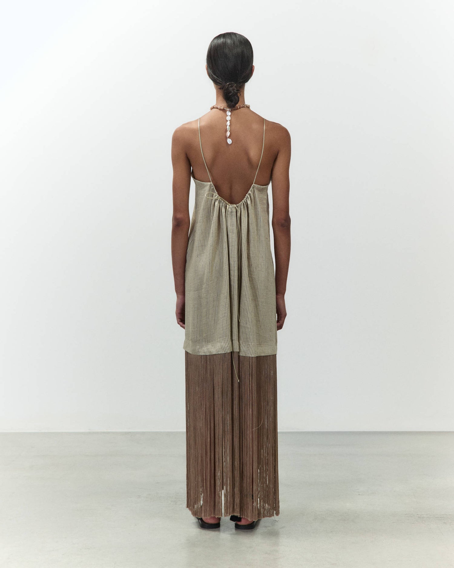 LONG DRESS WITH FRINGES