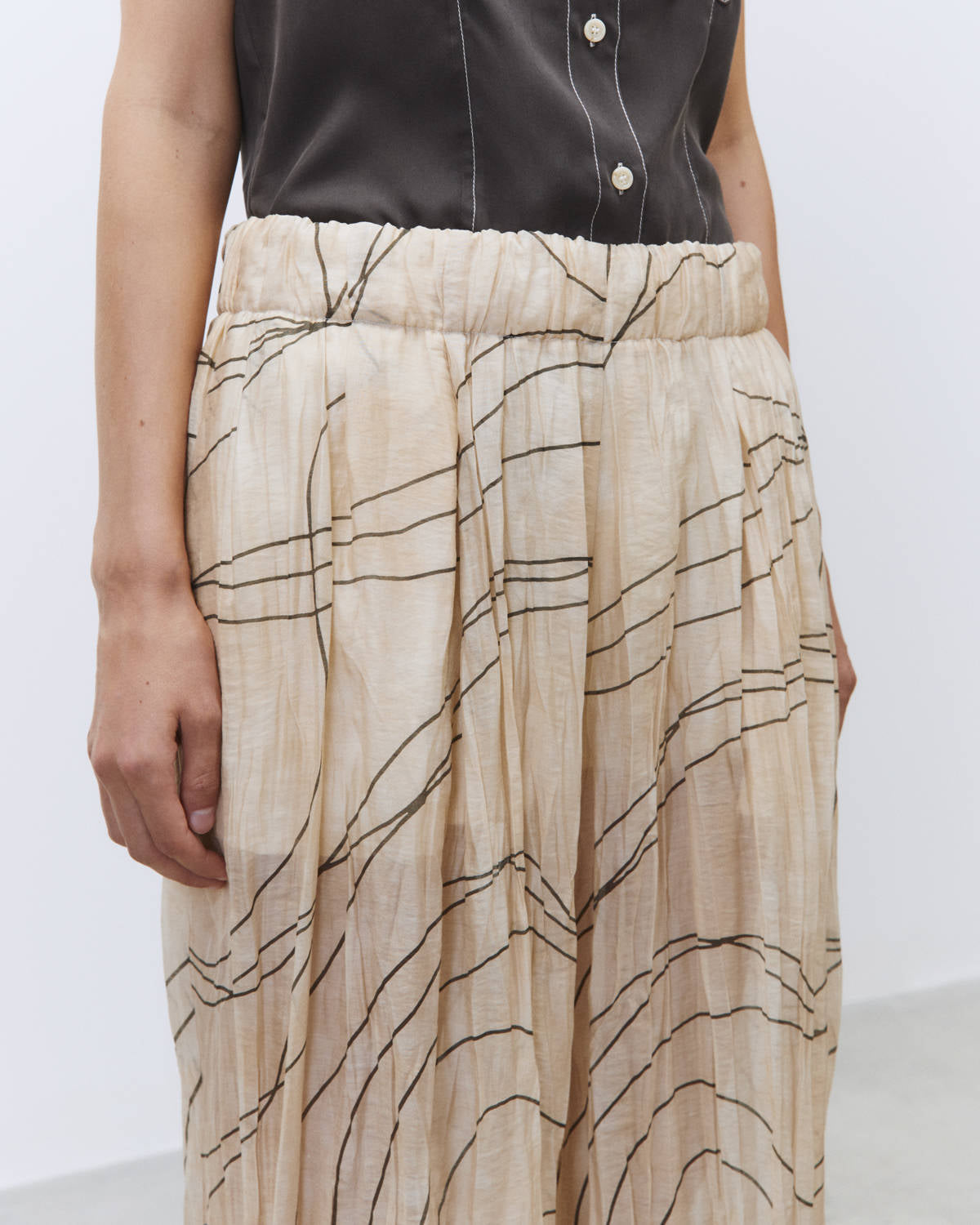 MEDITERRANEAN WIDE MERINGUE PANTS