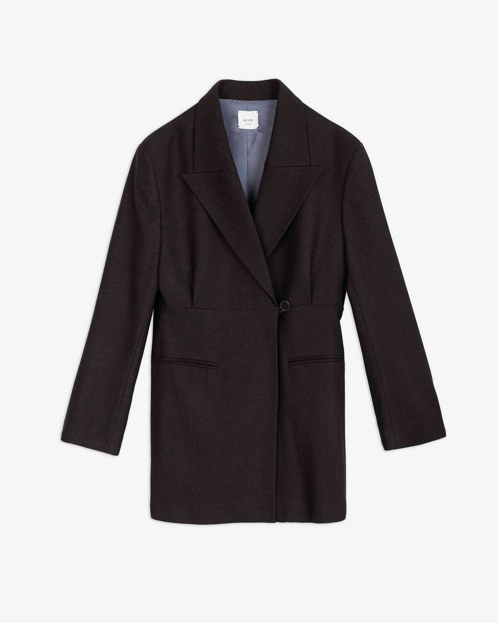 OVERSIZED FLANNEL BLAZER