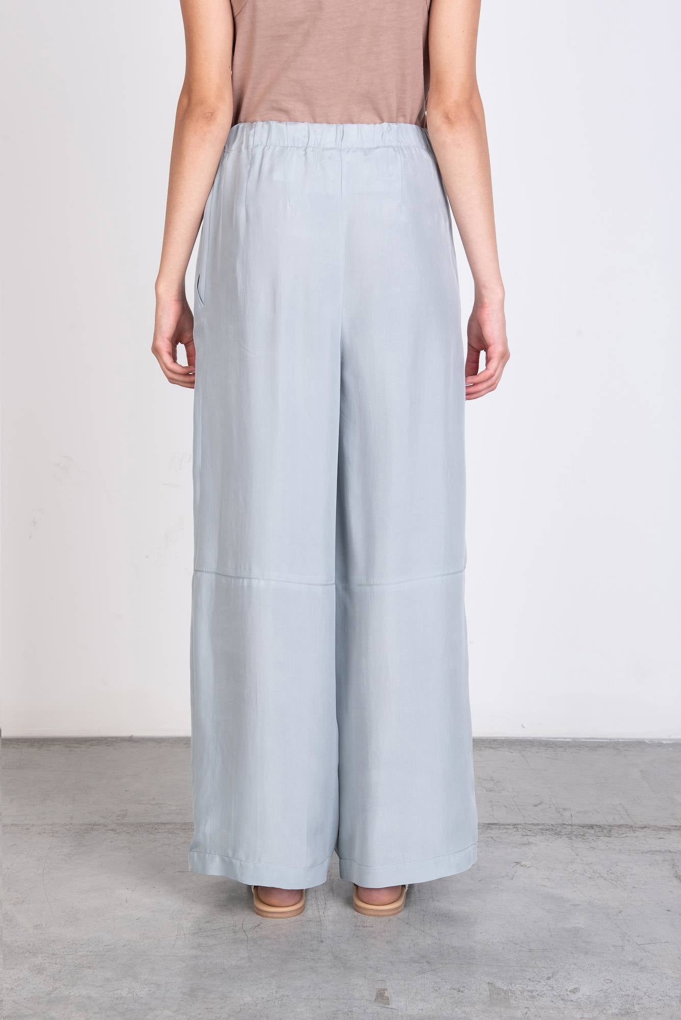 WIDE SILK TROUSERS