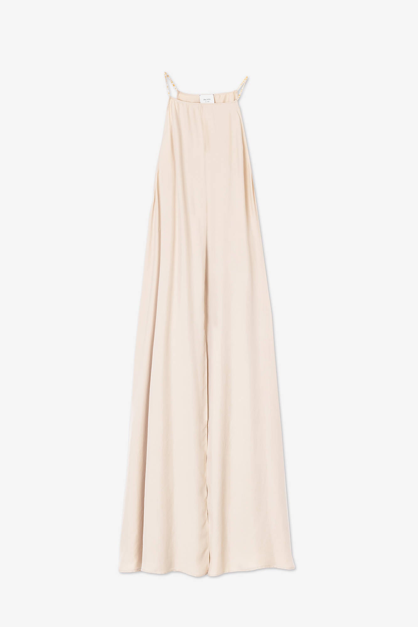LONG DRESS SILK TWILL Cream