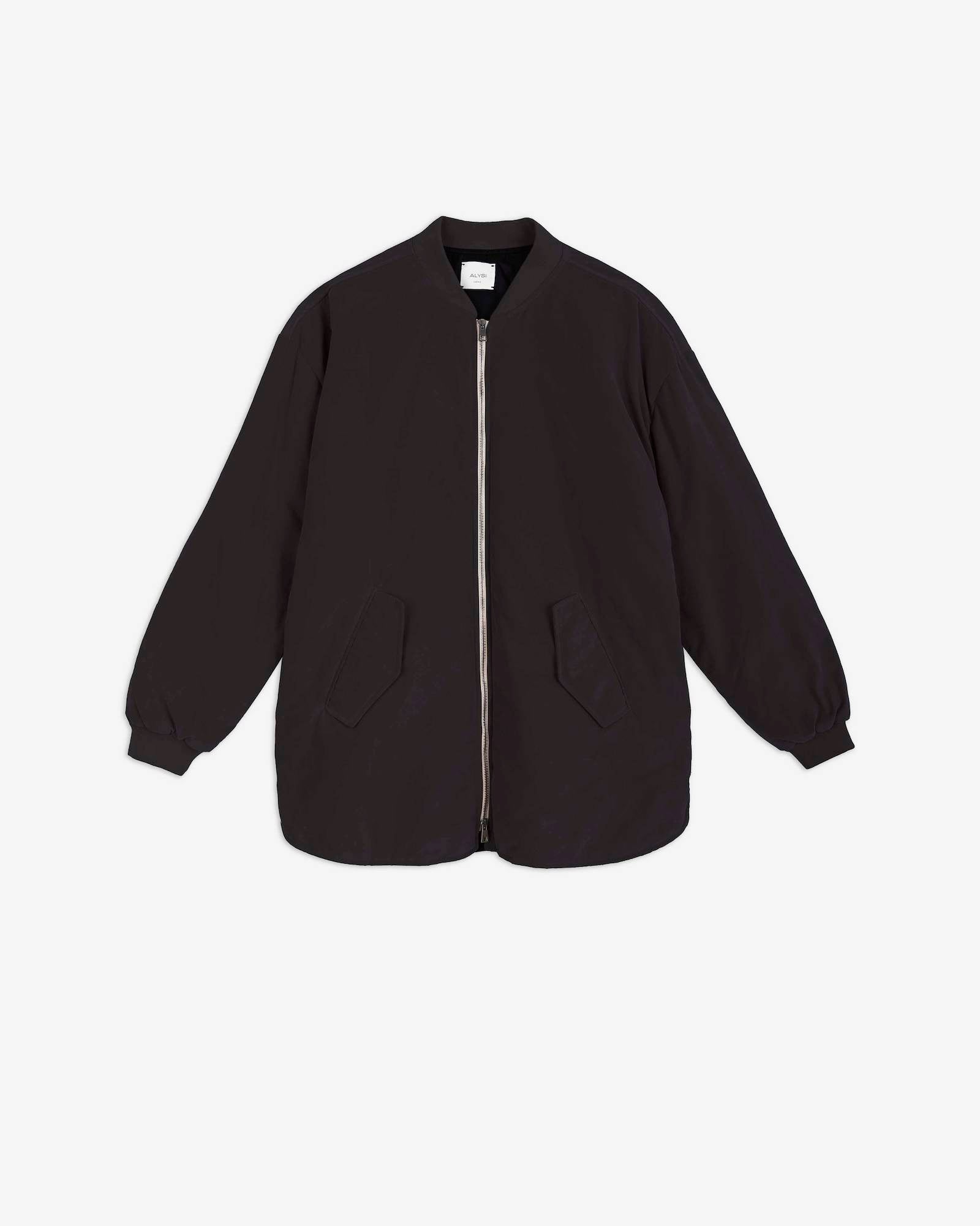 SOFT TOUCH NYLON SHIRT BOMBER JACKET
