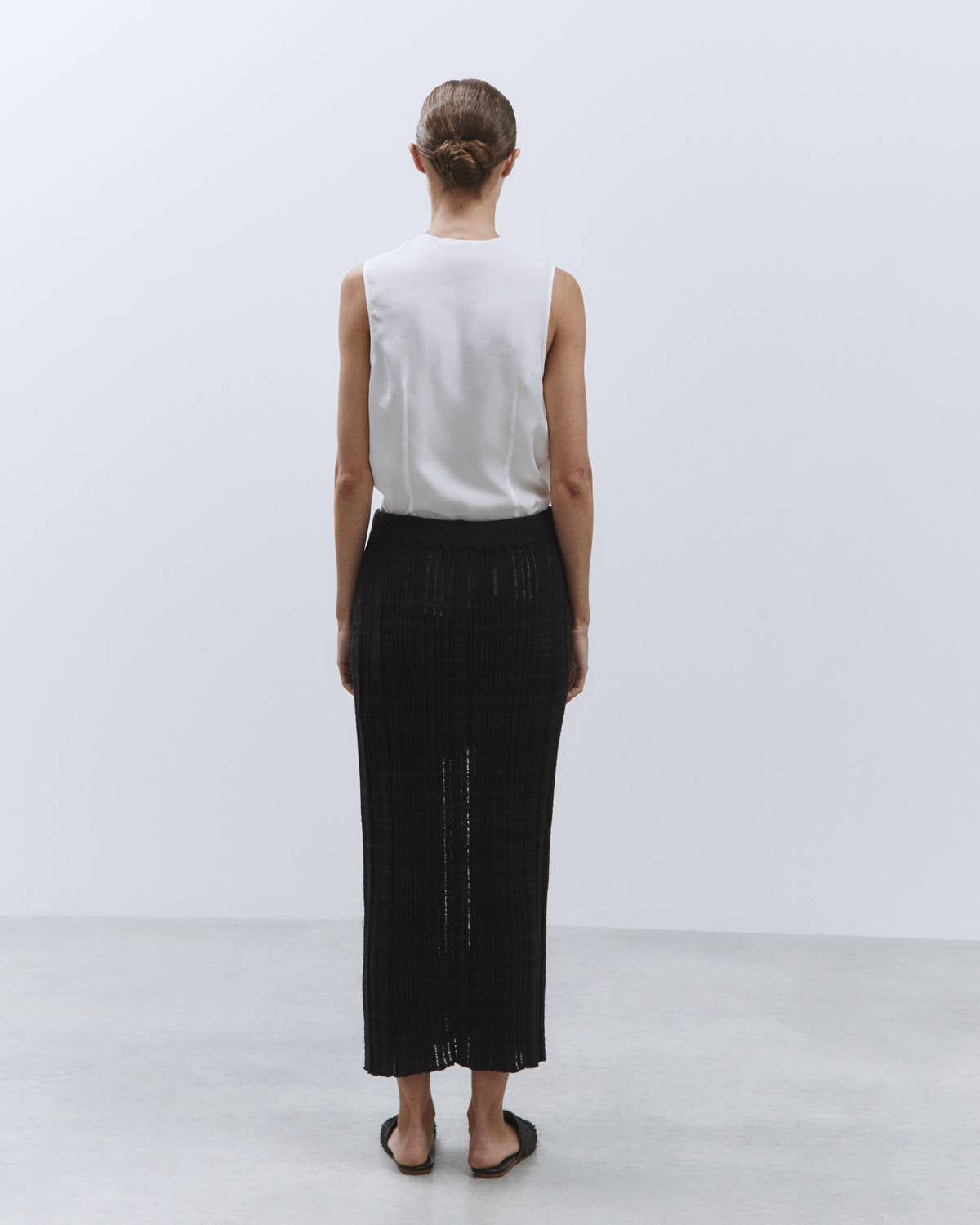 ECO TRICOT LOUNGETTE SKIRT Black