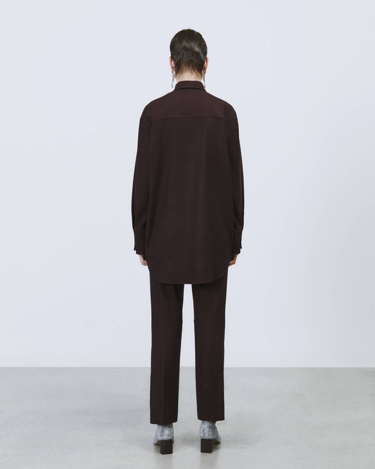 LONG EMBROIDERED FLANNEL SHIRT
