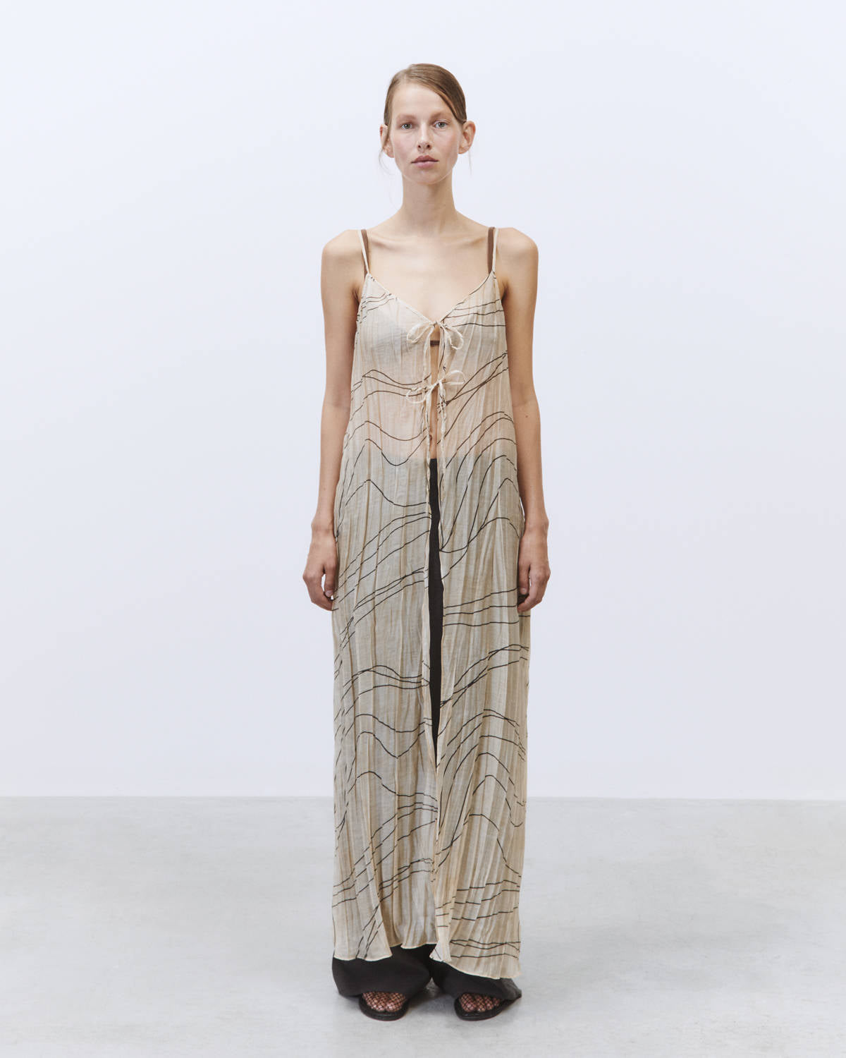 MEDITERRANEAN DRESS LONG MERINGUE VEST